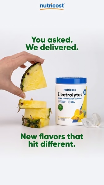 electrolyte powder, hydration supplement, sports drink mix, electrolyte drink, workout supplement, fitness nutrition, hydration powder, new arrival, product launch, minimalist, fresh, trustworthy, neutral, green, yellow
